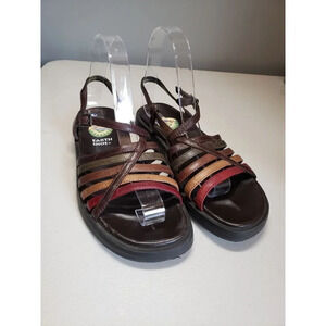 Earth Shoe Dogwood Leather Strappy Sandal Women's Size 6.5